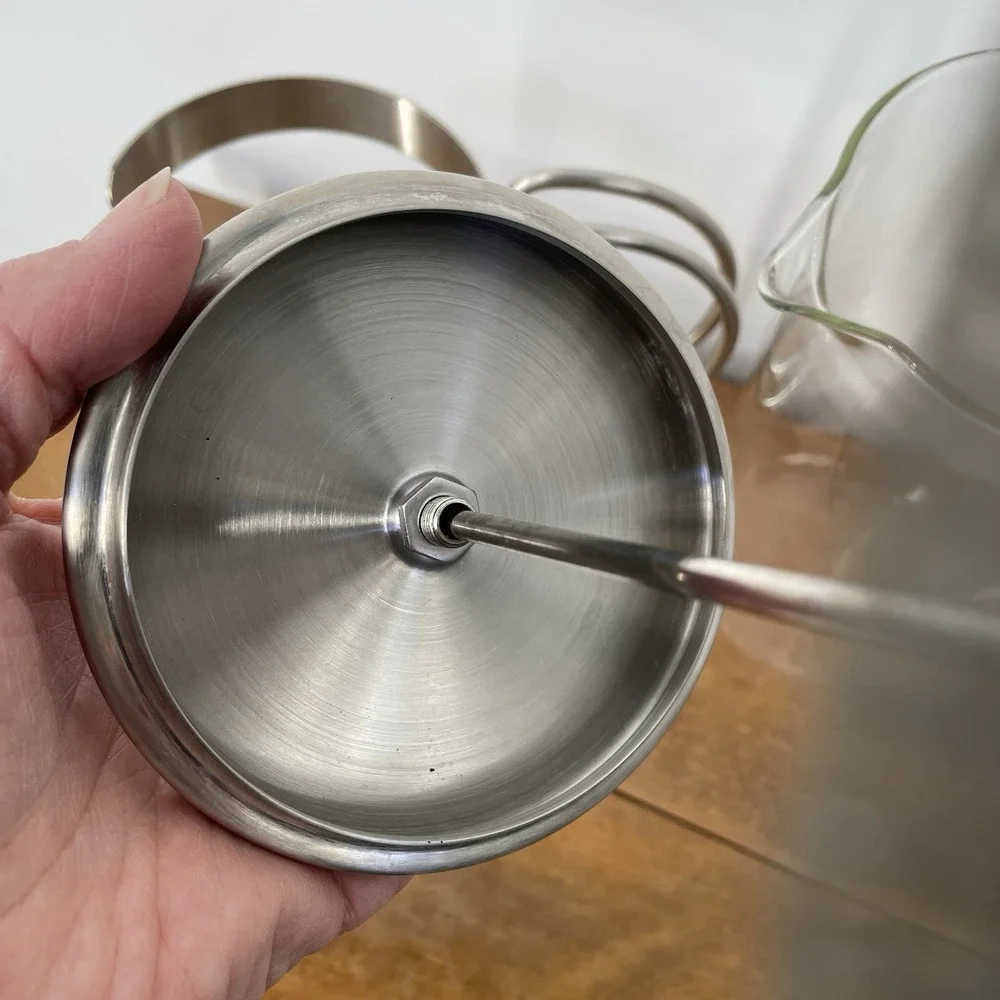 La Cafetiere French Press Coffee Maker 8 Cup Chrome‎  Plunger Style - EUC